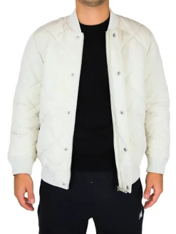 Piumino zip Rendina panna