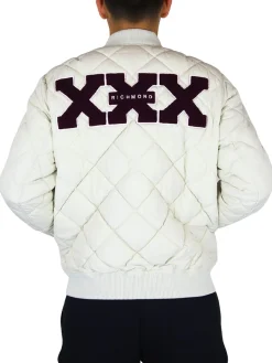 Piumino zip Rendina panna