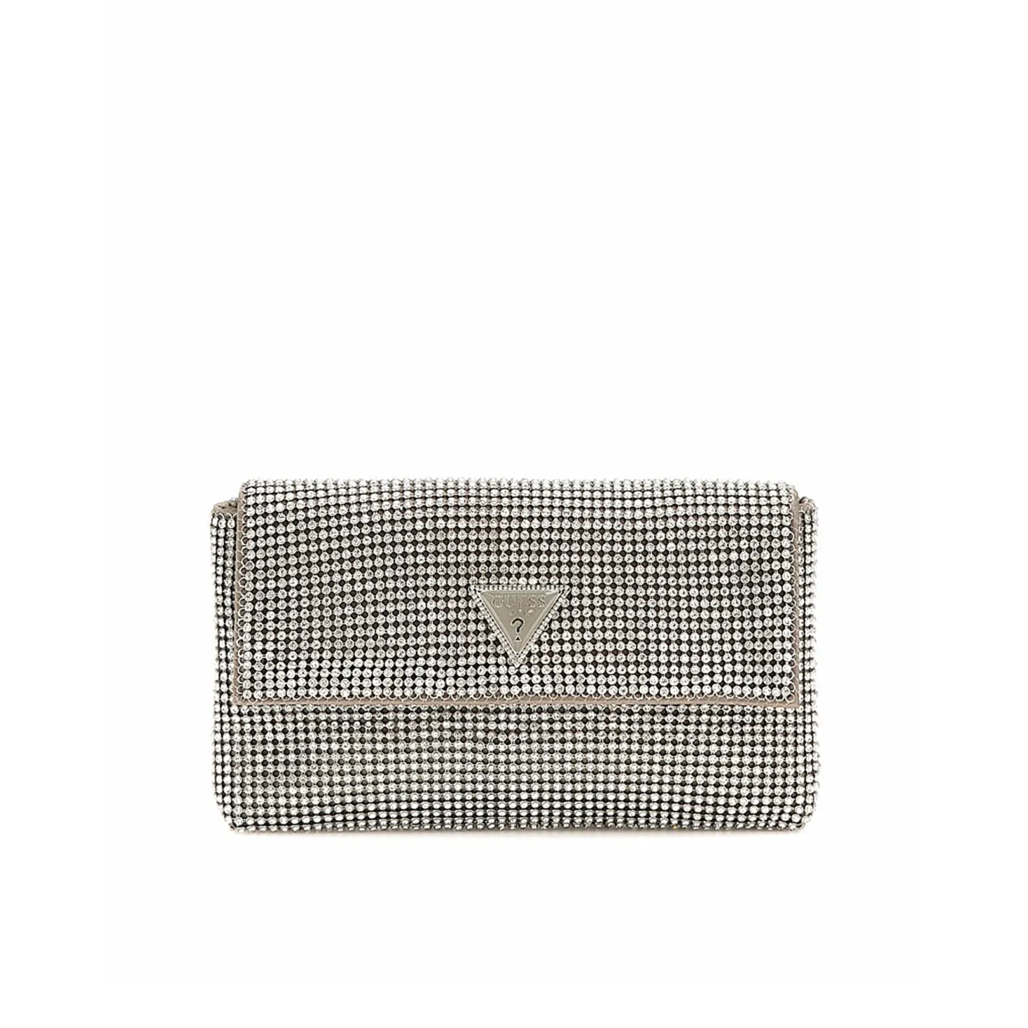 Pochette Zalina strass argento