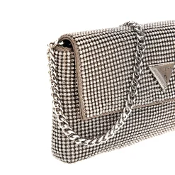 Pochette Zalina strass argento