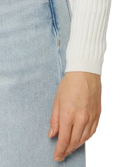Polo a maniche lunghe bianco antico