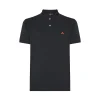 Polo in piqué di nylon stretch blu