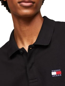 Polo TJM Badge Regular Fit nero