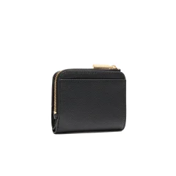 Porta carte con bottone nero