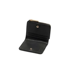Porta carte con bottone nero