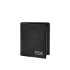 Portafogli bifold verticale coin Pocket New Boston nero