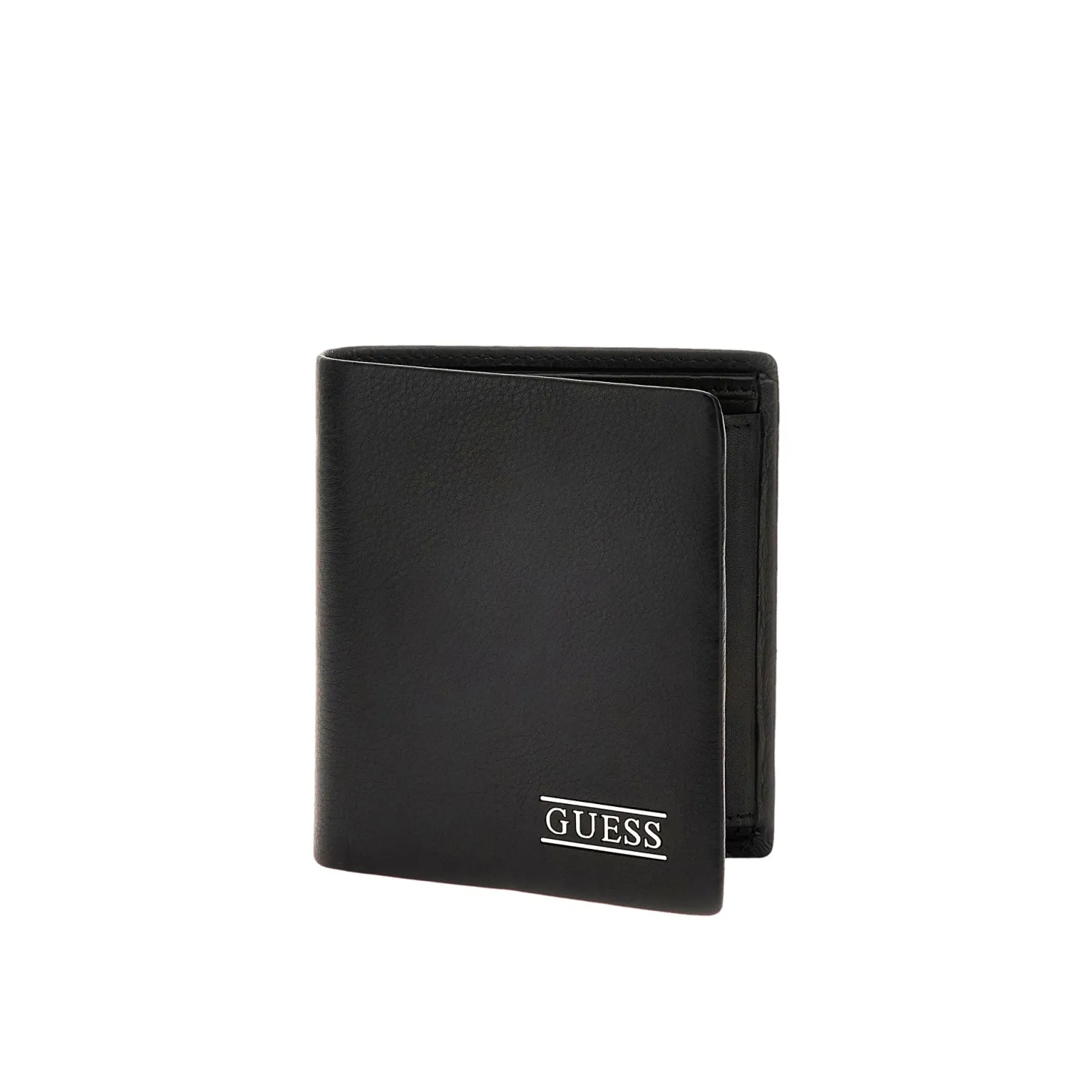 Portafogli bifold verticale coin Pocket New Boston nero