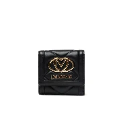 Portafogli con logo cuore frontale nero