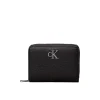 Portafogli con zip minimal monogram nero
