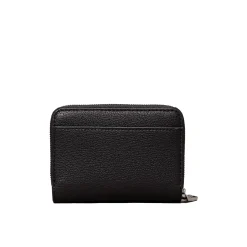 Portafogli con zip minimal monogram nero