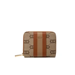 Portafogli medio con zip naturale