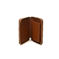Portafogli medio con zip naturale