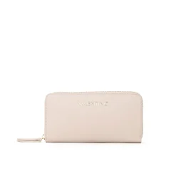 Portafogli Zero Re grande con zip beige