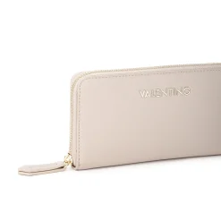 Portafogli Zero Re grande con zip beige