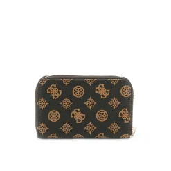 Portafogli zip medium Laurel logo moka
