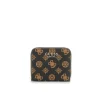Portafogli zip small Laurel logo moka