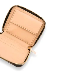 Portafogli zip small Laurel logo moka