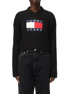 Pullover con scollo a V nero