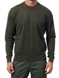 Pullover misto cashmere verdone