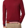Pullover rosso con dettagli