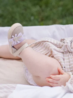 Sandali Espadrillas neonata panna