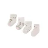 Set 4 calzini animaletti rosa multi