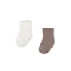 Set 2 calzini eleganti camel