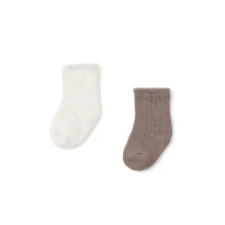 Set 2 calzini eleganti camel