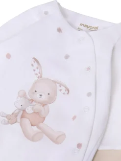Set 3 pezzi tutina cappello e bavetta beige