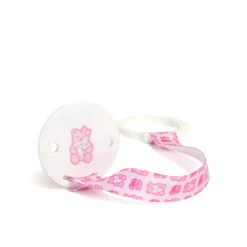 Set ciuccio e portaciuccio rosa