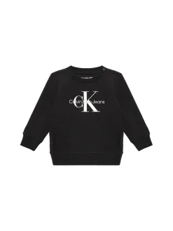 Set composto da t-shirt, felpa e pantaloni monogram nero