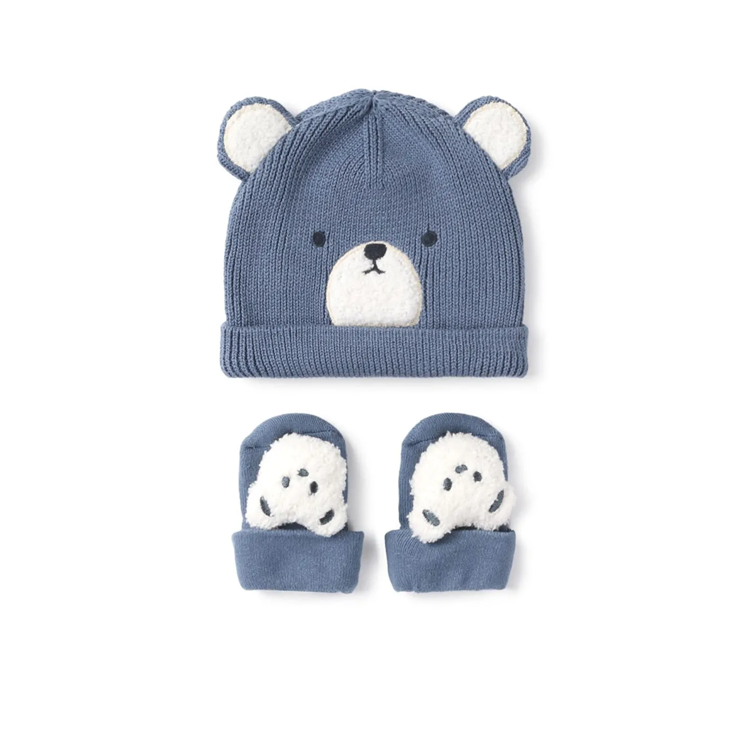 Set due pezzi cappello e calze avio