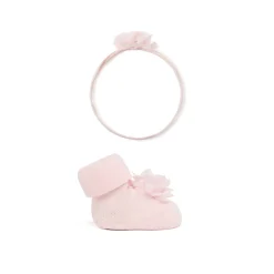 Set due pezzi fascia e calzini rosa