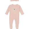 Set due pezzi pagliaccetto e fascia rosa