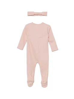 Set due pezzi pagliaccetto e fascia rosa