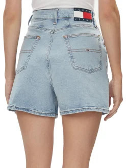 Shorts jeans High Mom denim chiaro