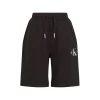 Shorts kids in felpa logo monogram nero