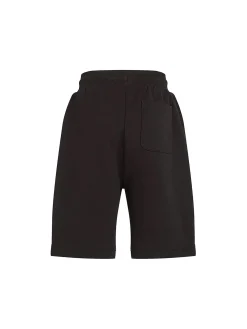 Shorts kids in felpa logo monogram nero