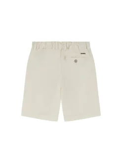 Shorts tasche america in lino beige