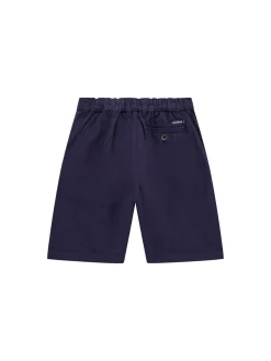 Shorts tasche america in lino blu
