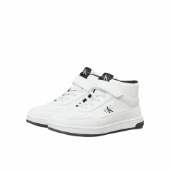 Sneaker alta junior bianco