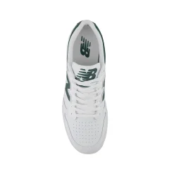 SNEAKER BB480 PELLE/TEXTILE BIANCO/VERDE