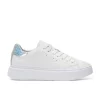 SNEAKER GRACE LeaTHER BIANCO/ARGENTO