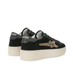 Sneakers Big Katy con inserti in suede nero