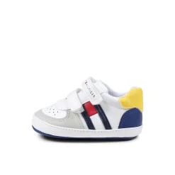 Sneakers bimbo in velcro flag multicolor