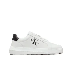Sneakers con caviglia colorata con logo bianco/nero