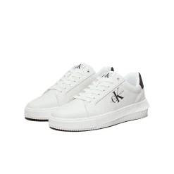 Sneakers con caviglia colorata con logo bianco/nero
