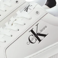 Sneakers con caviglia colorata con logo bianco/nero
