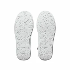Sneakers junior in ecopelle bianco/nero