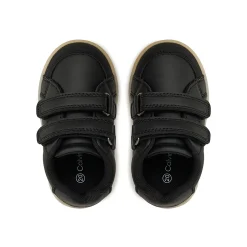 Sneakers kids con chiusura a velcro con logo posteriore nero